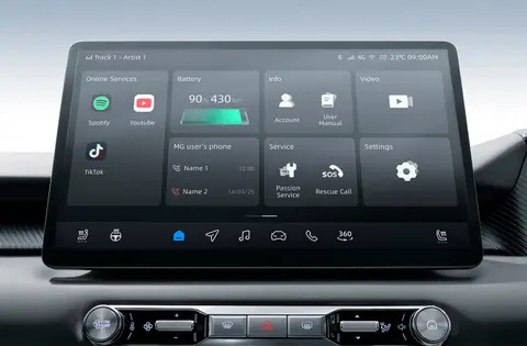 MG MG5 EV — official interior photo