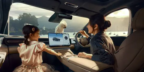XPeng X9 — official interior photo